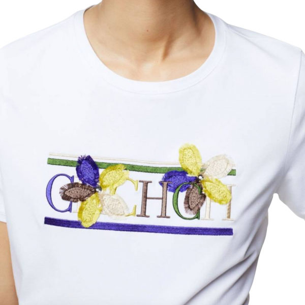 A-Playera Carolina Herrera Blanco Floral 32CM742307701