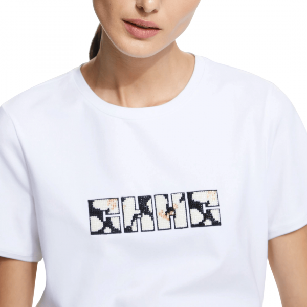 Blusa CH - P1-2 A-Playera Carolina Herrera Blanco 32CM741806941