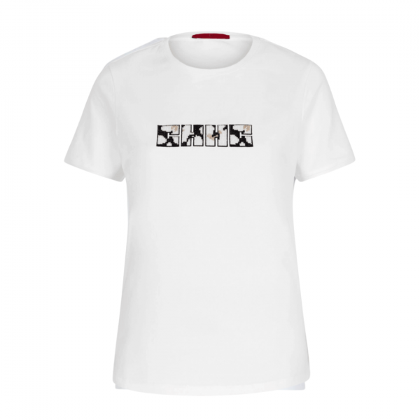 Blusa CH - P1 A-Playera Carolina Herrera Blanco 32CM741806941