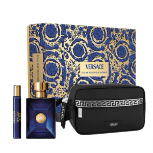 Set Perfume Versace Dylan Blue Pour Homme De Caballero