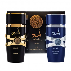 Set Perfume ASAD Lattafa 5th Anniversary Edition De Caballero