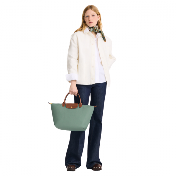 Bolsa Longchamp Le Pliage Menta / Café L2605089P30