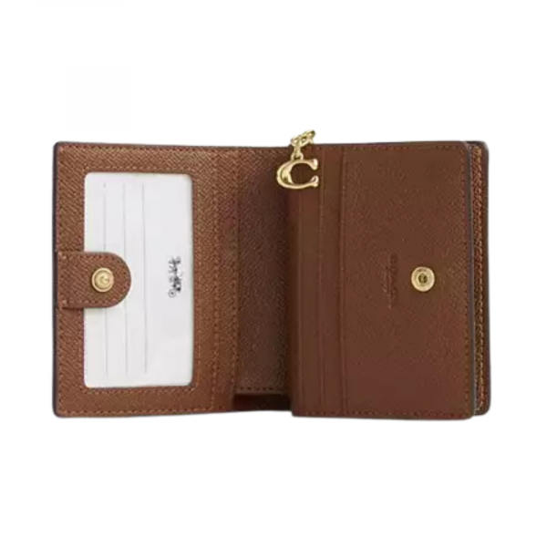 Cartera Coach Café Metálico CCL96