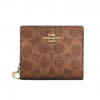 Cartera Coach Café Metálico CCL96