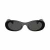 Lentes Miu Miu Ovalados Negro SMU06Z