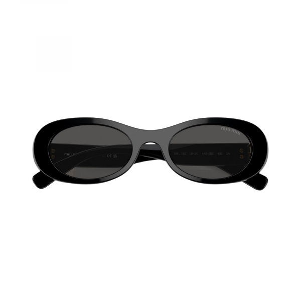 Lentes Miu Miu Ovalados Negro SMU06Z